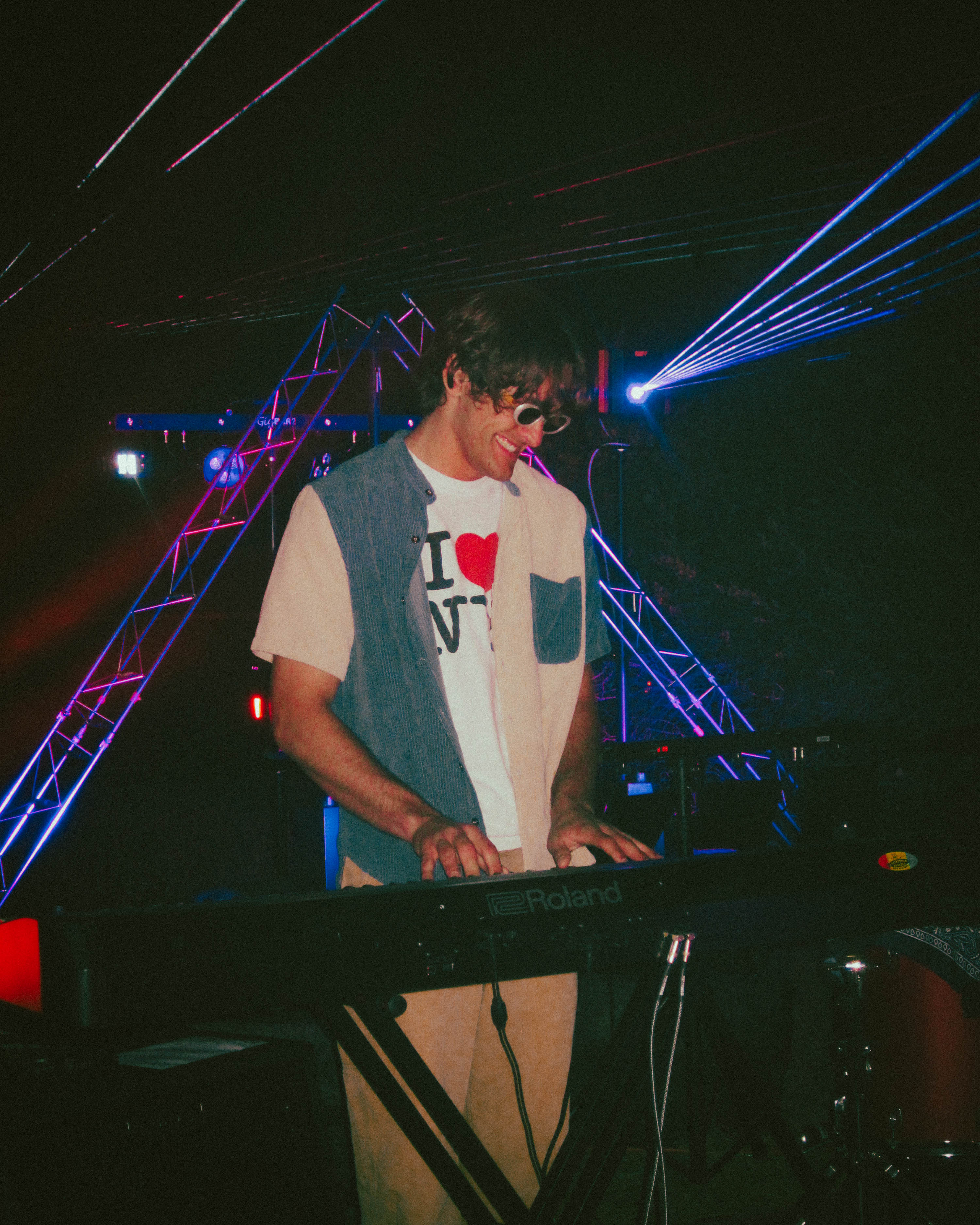 Corduroy vest worn on stage